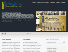Tablet Screenshot of microlithics.com